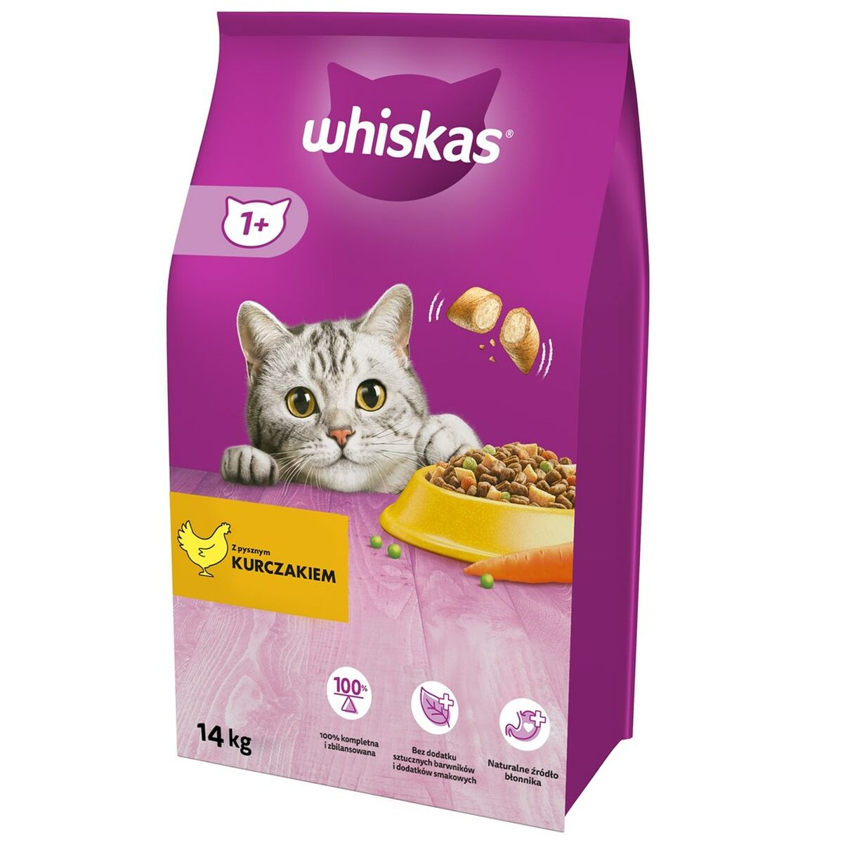 Cibo per gatti Whiskas   Adulto Pollo Vegetale 14 Kg