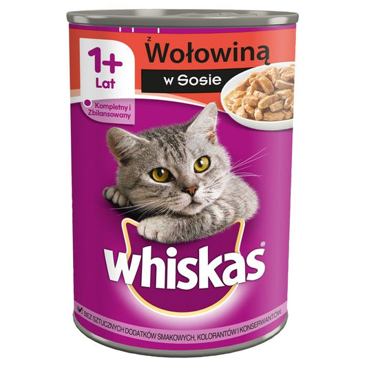 Cibo per gatti Whiskas   Carne di vitello 400 g