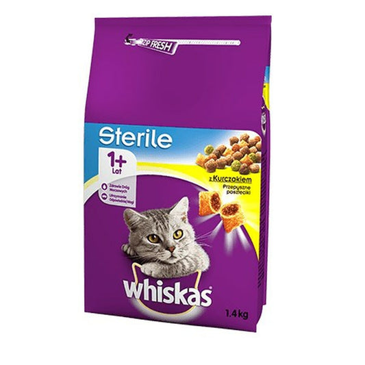 Cibo per gatti Whiskas                                 Adulto Pollo 1,4 Kg