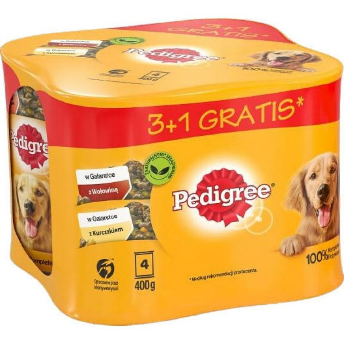 Cibo umido Pedigree                                 Pollo Carne di vitello 4 x 400 g