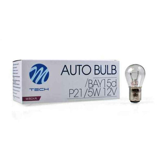 Lampadina per Auto MTECZ15 M-Tech Z15 P21/5W 5 W BAY15D 12 V (10 Unità) (10 pcs)