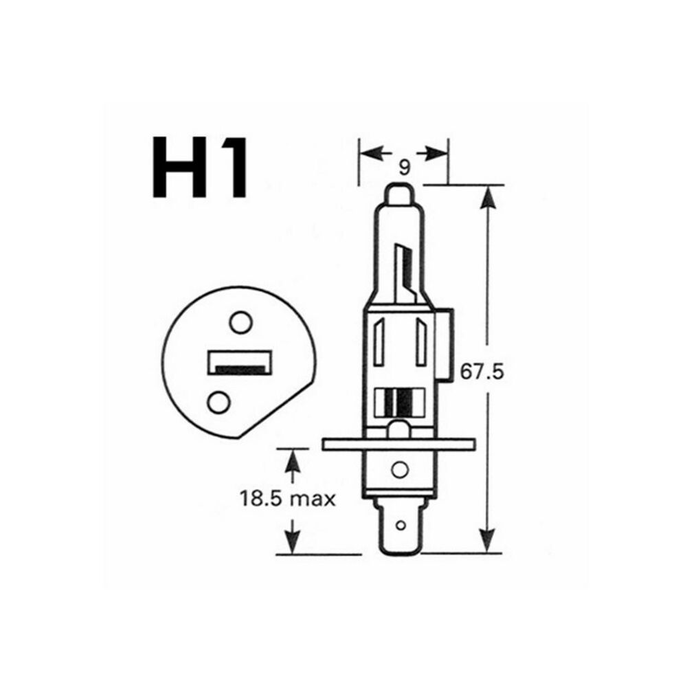 Lampadina per Auto M-Tech PTZSW1-DUO H1 55W P14,5s