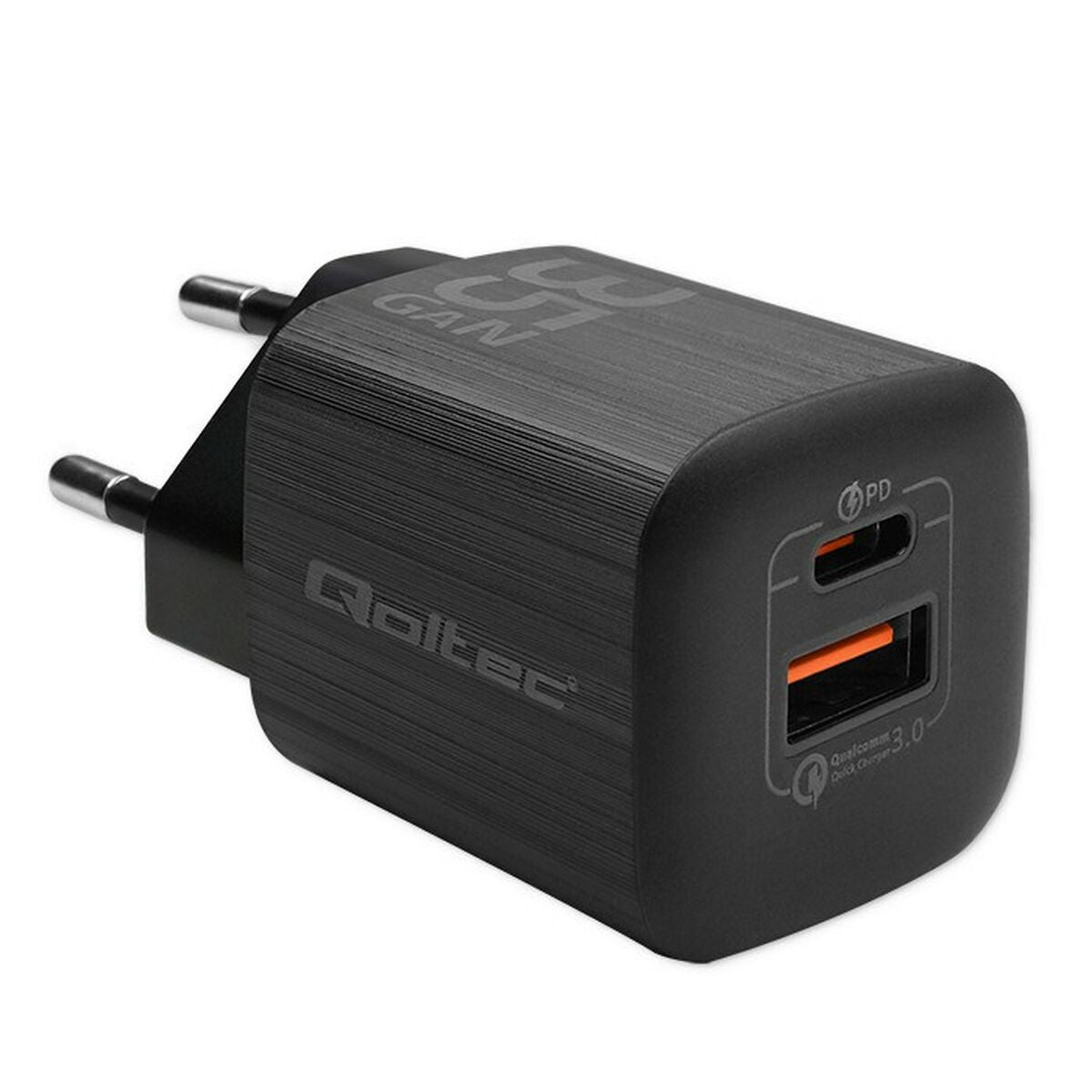 Caricabatterie da Parete Qoltec 50764 Nero 35 W