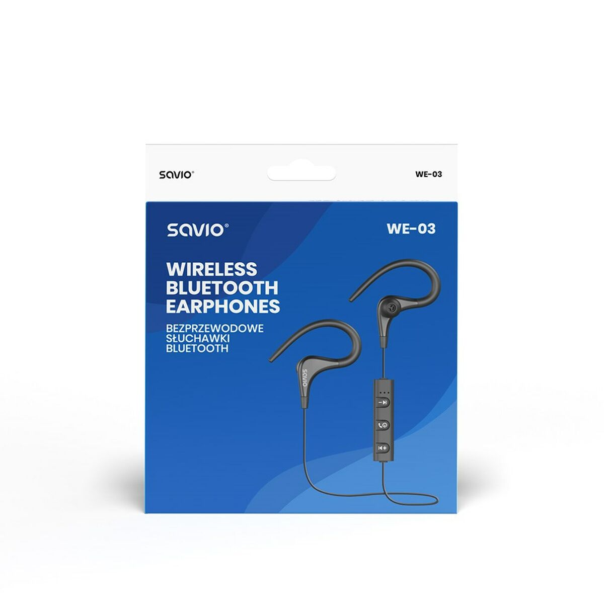 Auricolari Bluetooth Sportivi Savio WE-03 Nero