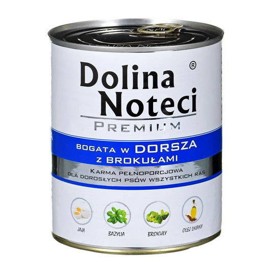 Cibo umido Dolina Noteci Premium Baccalà Broccoli 800 g