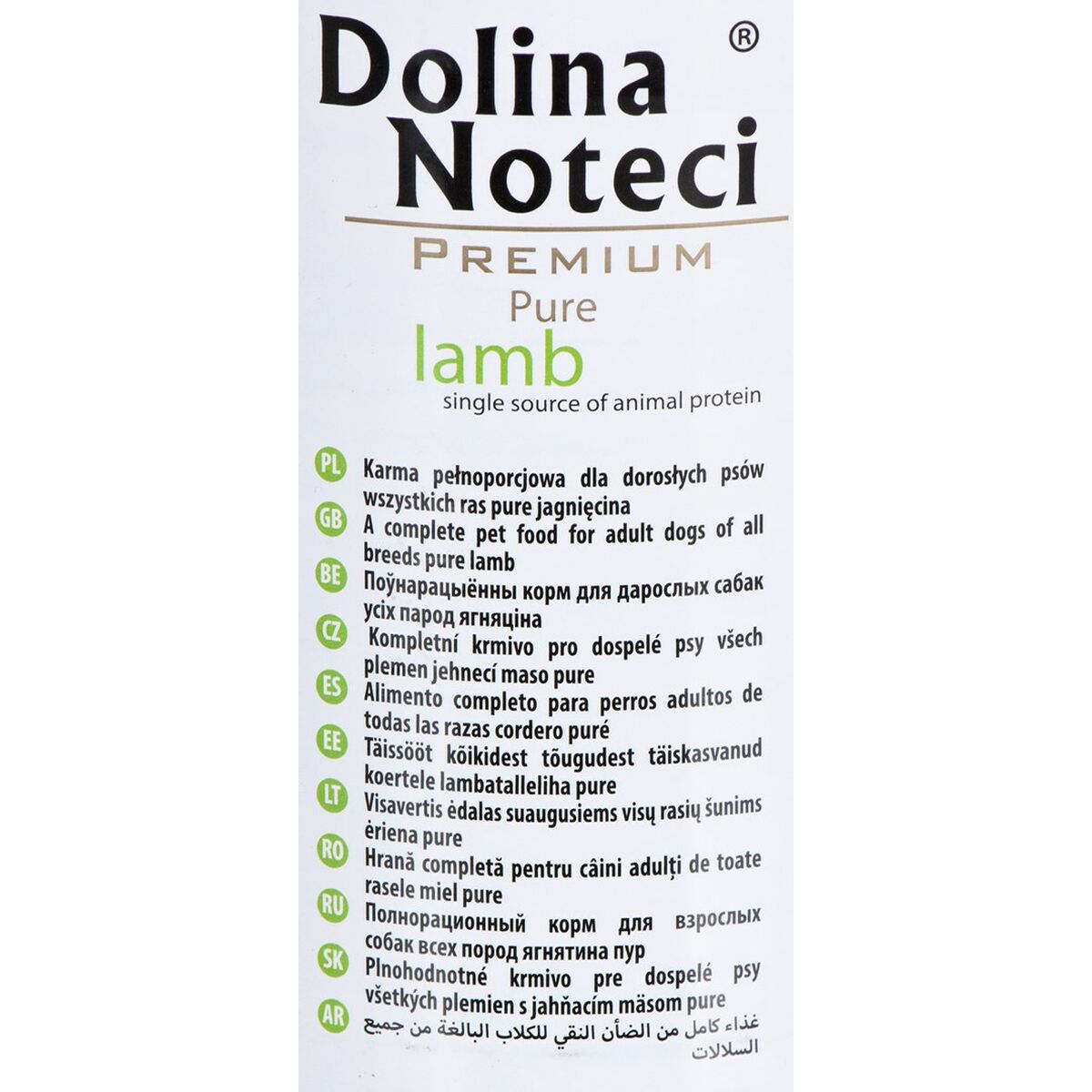 Cibo umido Dolina Noteci Premium Agnello 400 g