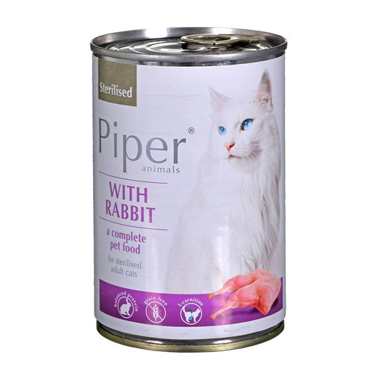 Cibo per gatti Dolina Noteci Piper Animals Sterilised Coniglio 400 g