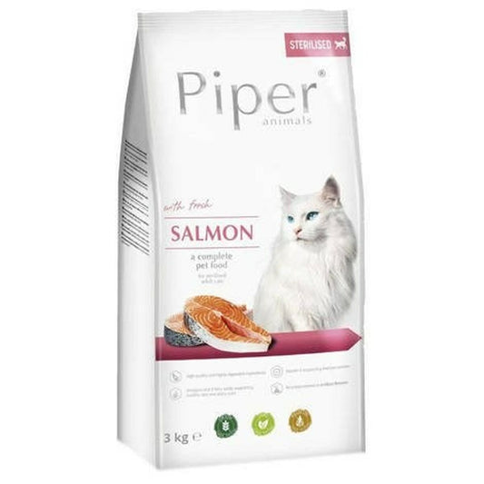 Cibo per gatti Dolina Noteci Piper Animals Adulto Salmone 3 Kg