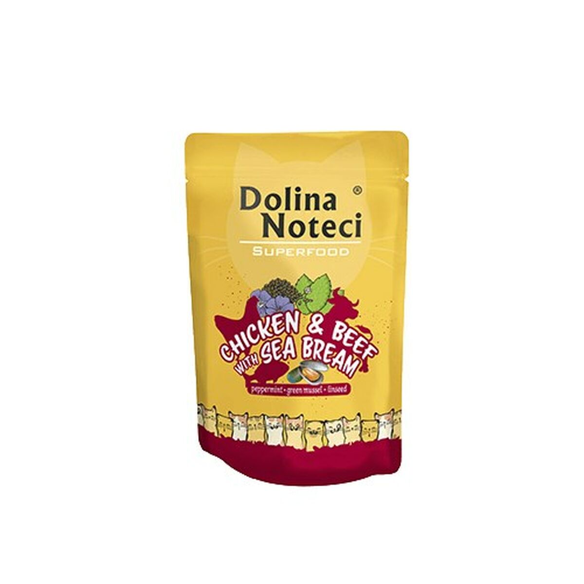 Cibo per gatti Dolina Noteci Superfood Pollo Carne di vitello 85 g