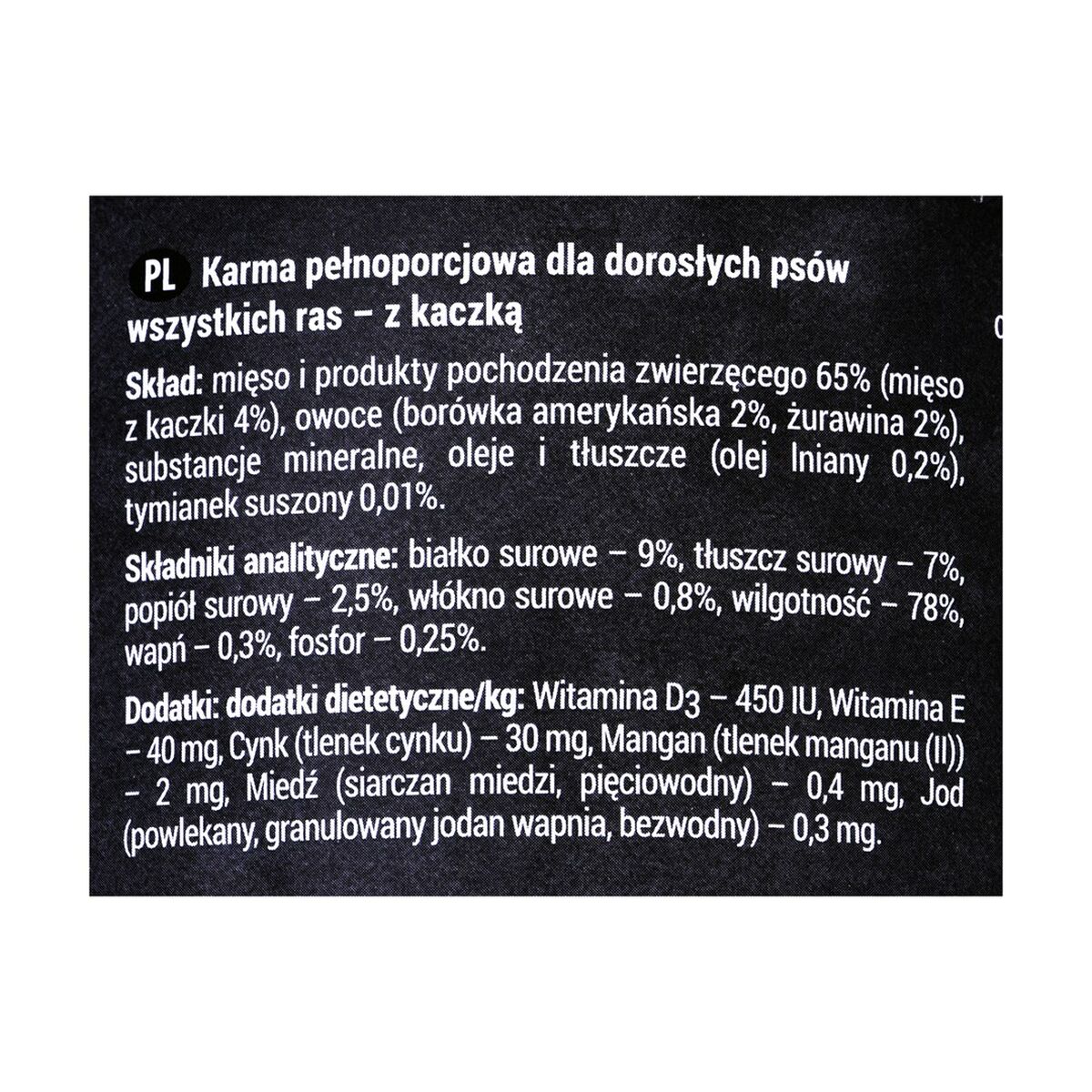 Cibo umido Dolina Noteci Rafi Mirtillo Anatra 400 g