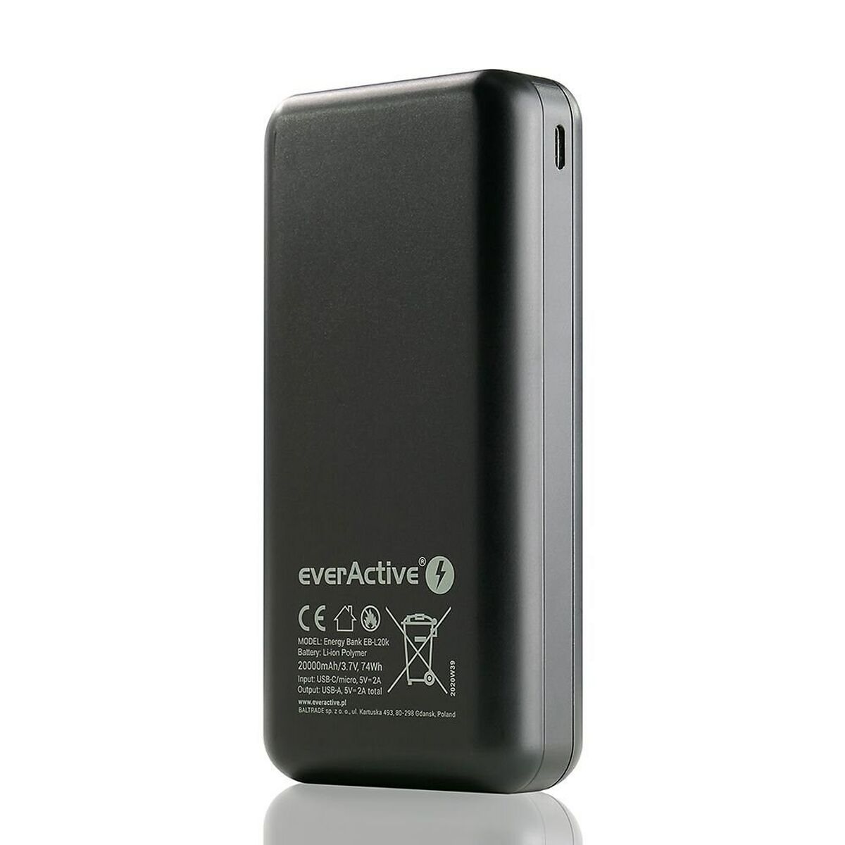 Powerbank EverActive EB-L20k Nero 20000 mAh