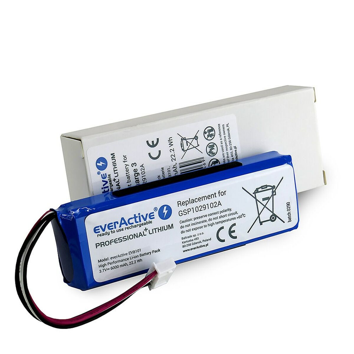 Batteria ricaricabile al litio EverActive EVB101 Azzurro