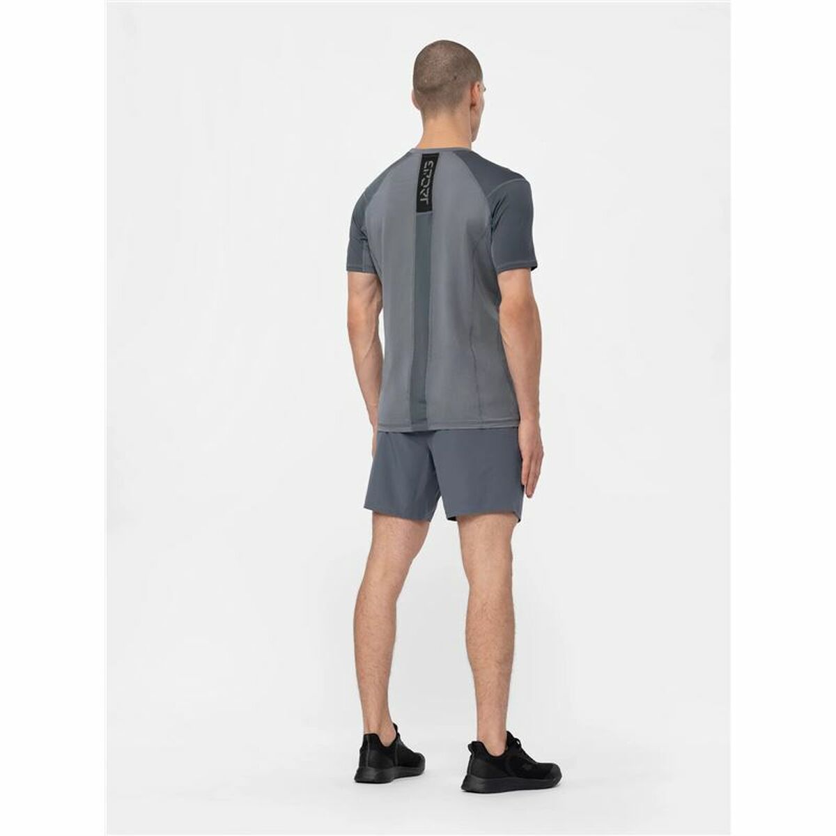 Pantaloni Corti Sportivi da Uomo 4F Grigio scuro