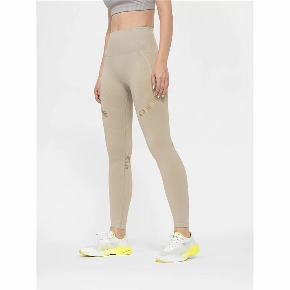 Leggings Sportivo da Donna 4F Functional SPDF012 Beige