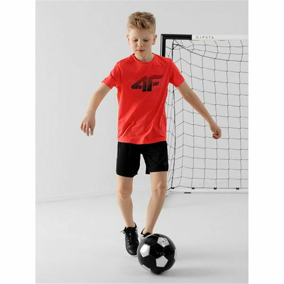 Pantaloncini Sportivi per Bambini 4F HJL22-JSKMTR001 Nero