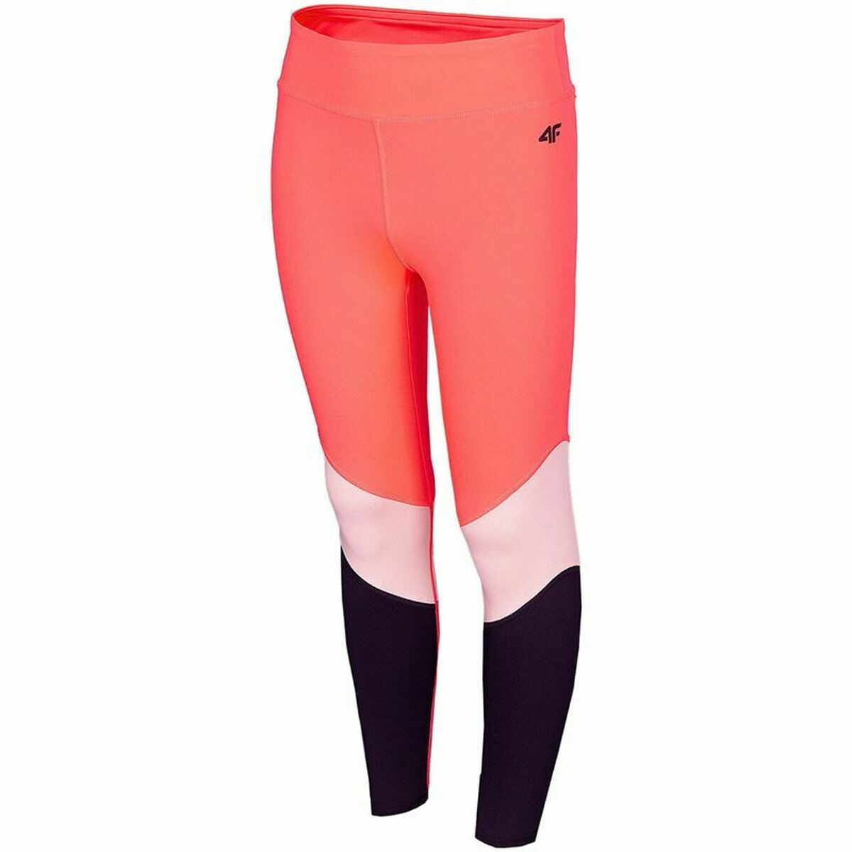 Leggings Sportivi per Bambini 4F JSPDF003 Neon Rosa