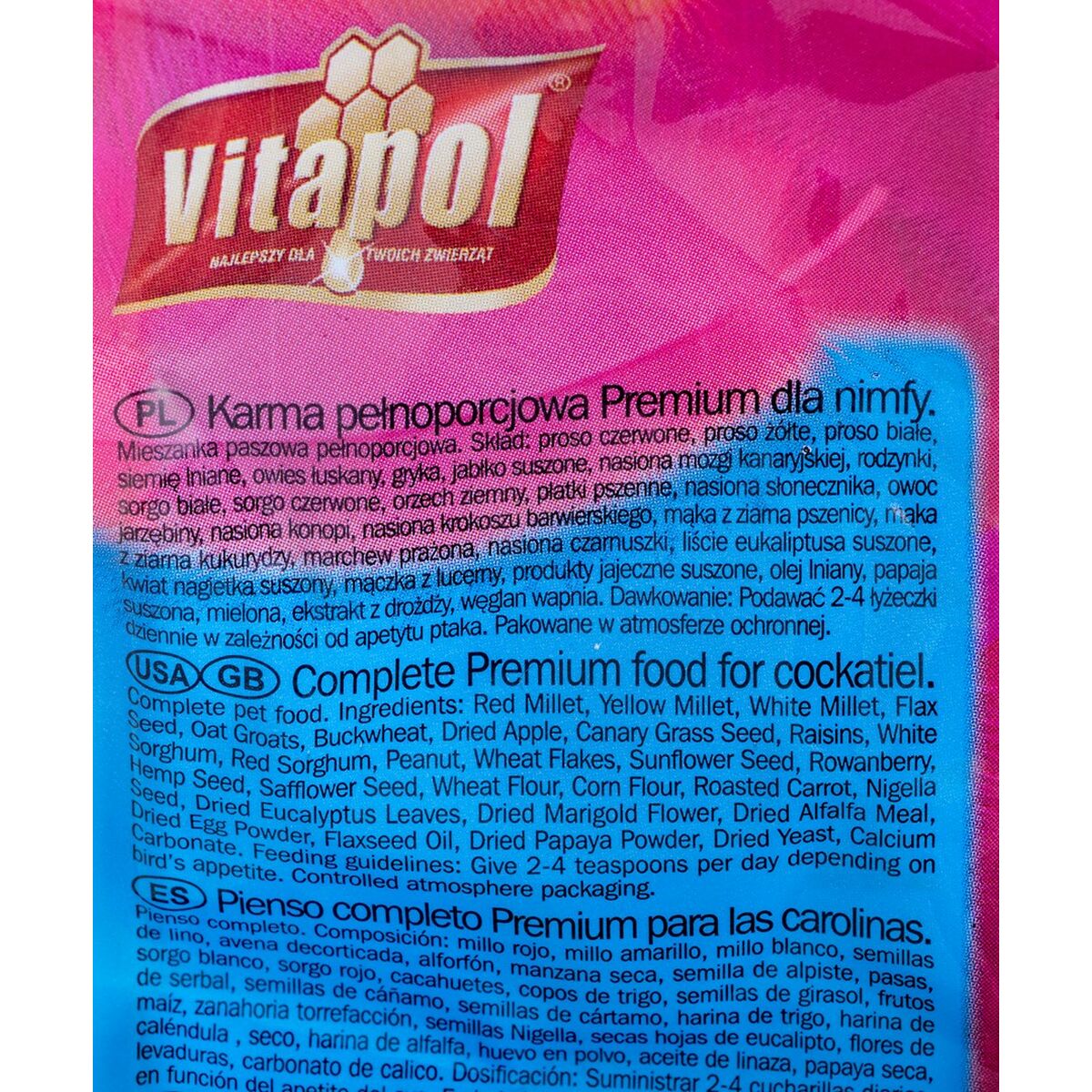 Mangime per uccelli Vitapol Premium 1 kg