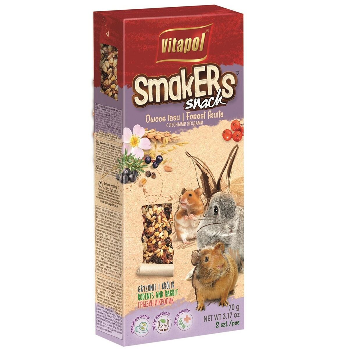 Snacks Vitapol Smakers Animali piccoli 90 g