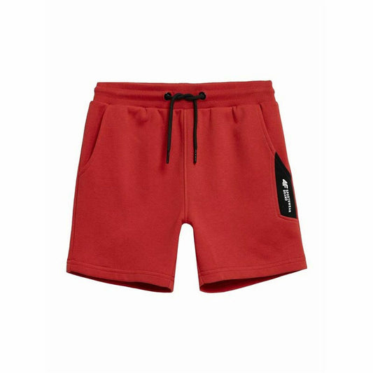 Pantaloncini Sportivi per Bambini 4F M049  Rosso