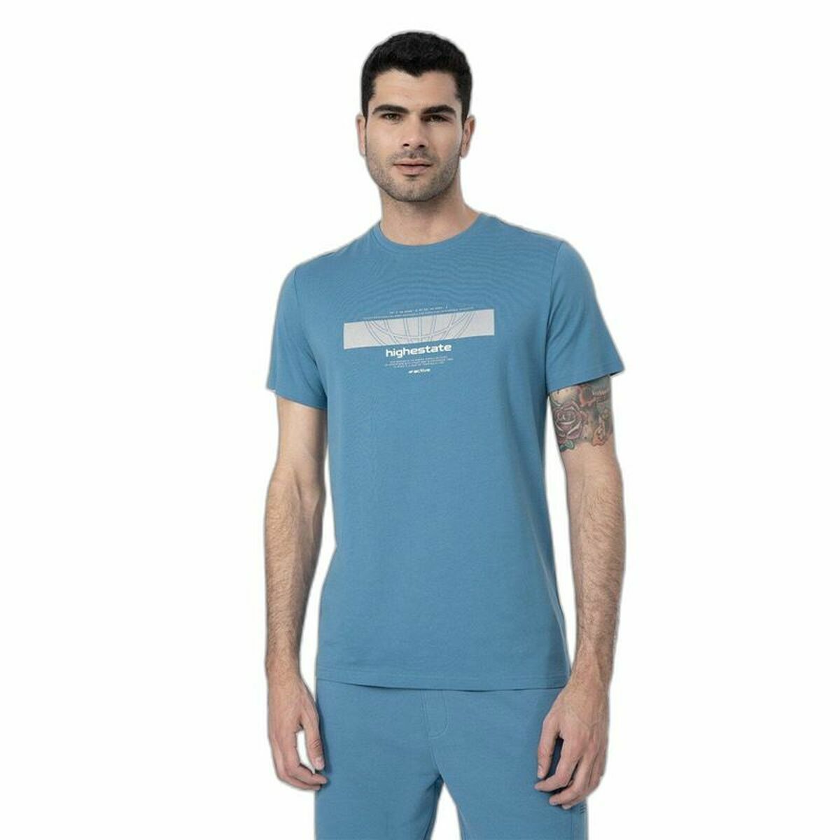 Maglia a Maniche Corte Uomo 4F M304 Azzurro Indaco