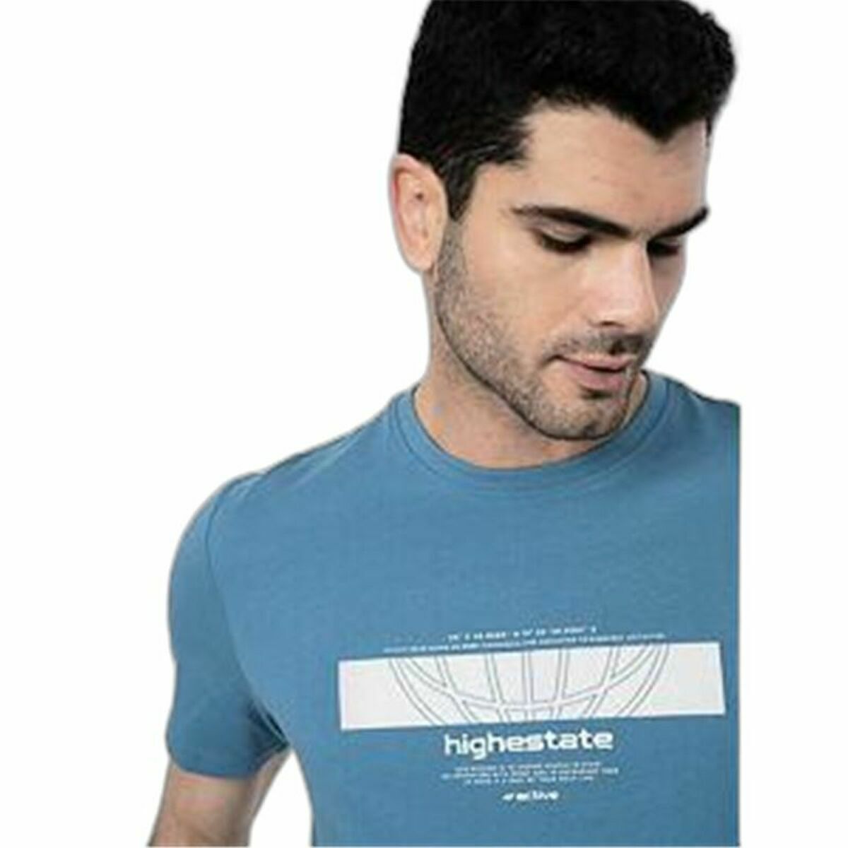 Maglia a Maniche Corte Uomo 4F M304 Azzurro Indaco