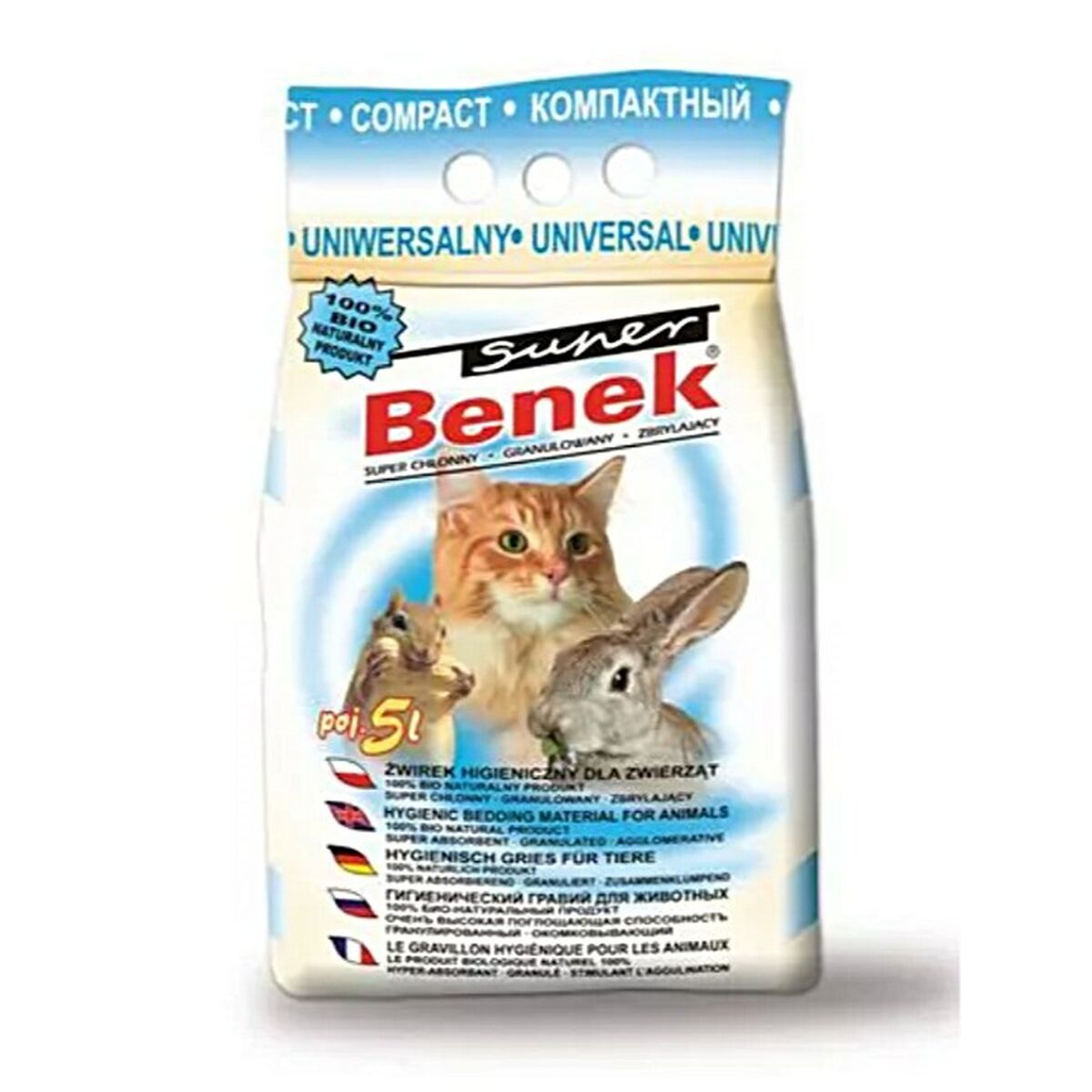 Sabbia per Gatti Certech Universal Compact 5 L