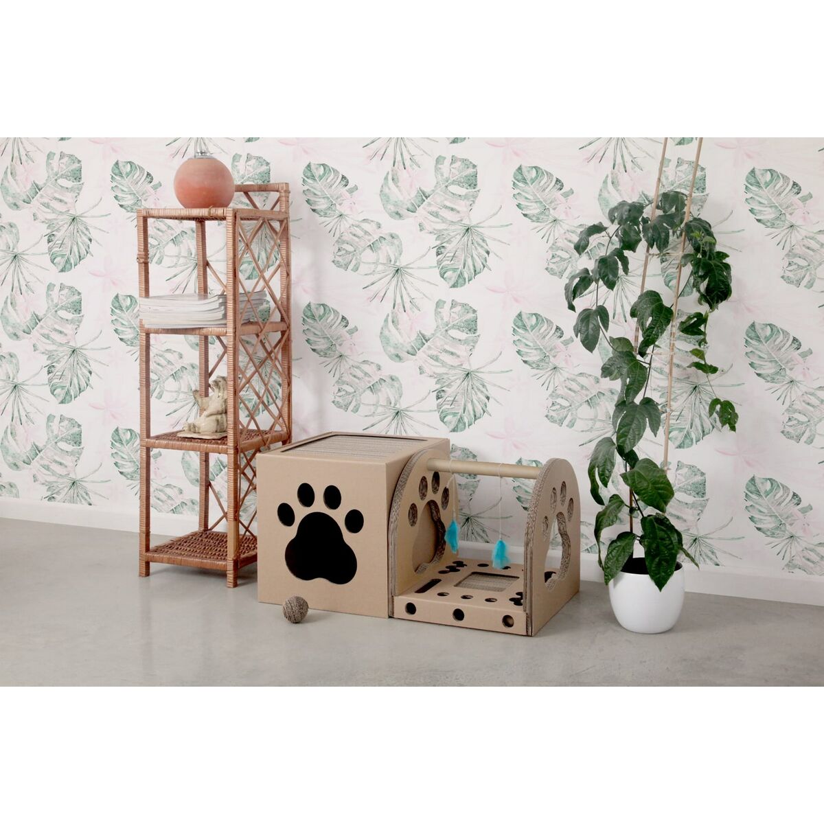 Tiragraffi per Gatti Carton+Pets Netti Bronce Cartone 35 x 35 x 35 cm