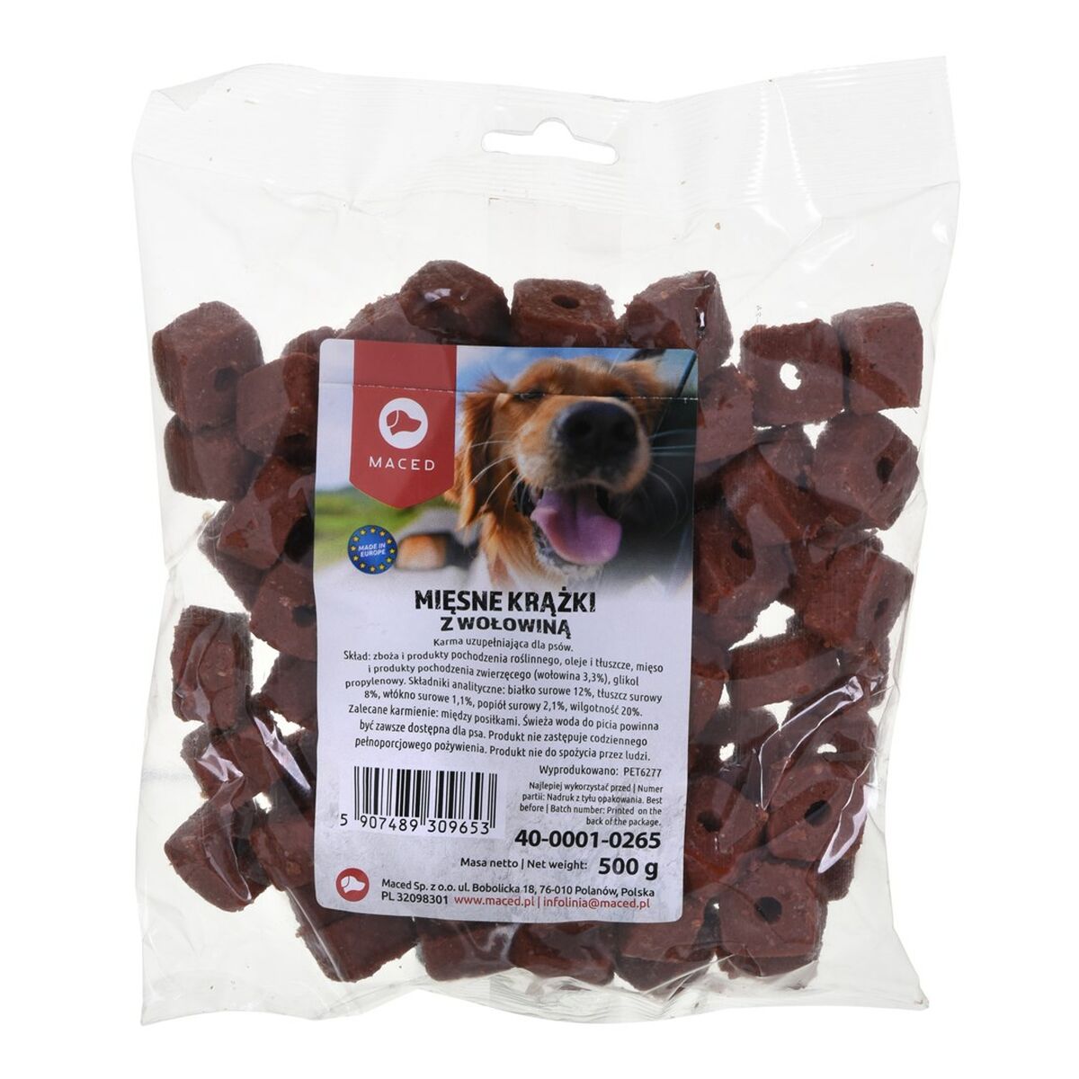 Snack per Cani Maced Carne di vitello 500 g