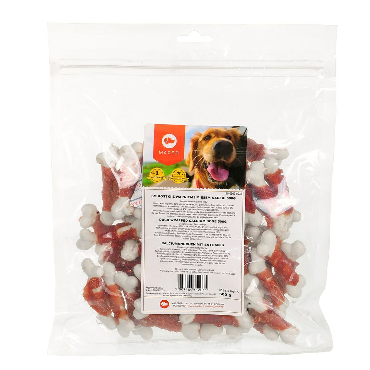 Snack per Cani Maced Osso Anatra 500 g