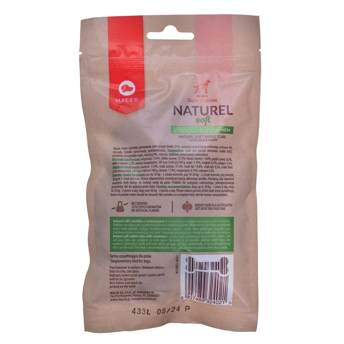 Snack per Cani Maced Coniglio 100 g