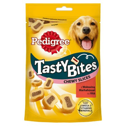 Snack per Cani Pedigree Tasty Bites Chewy Slices Carne di vitello 155 g