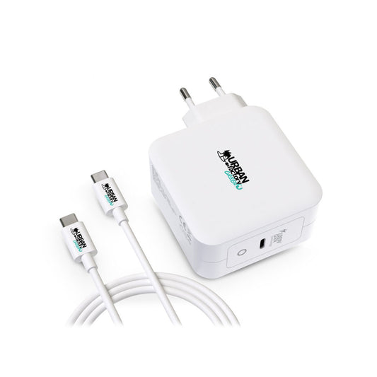 Caricabatterie da Parete + Cavo USB C Urban Factory GSC10UF Bianco