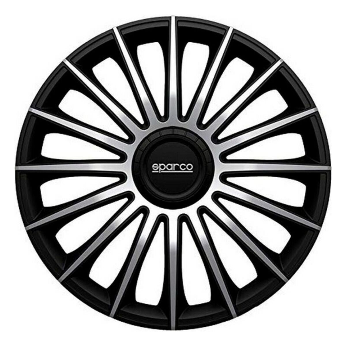 Copri Cerchioni Sparco Torino CS5 Argentato Nero 15"