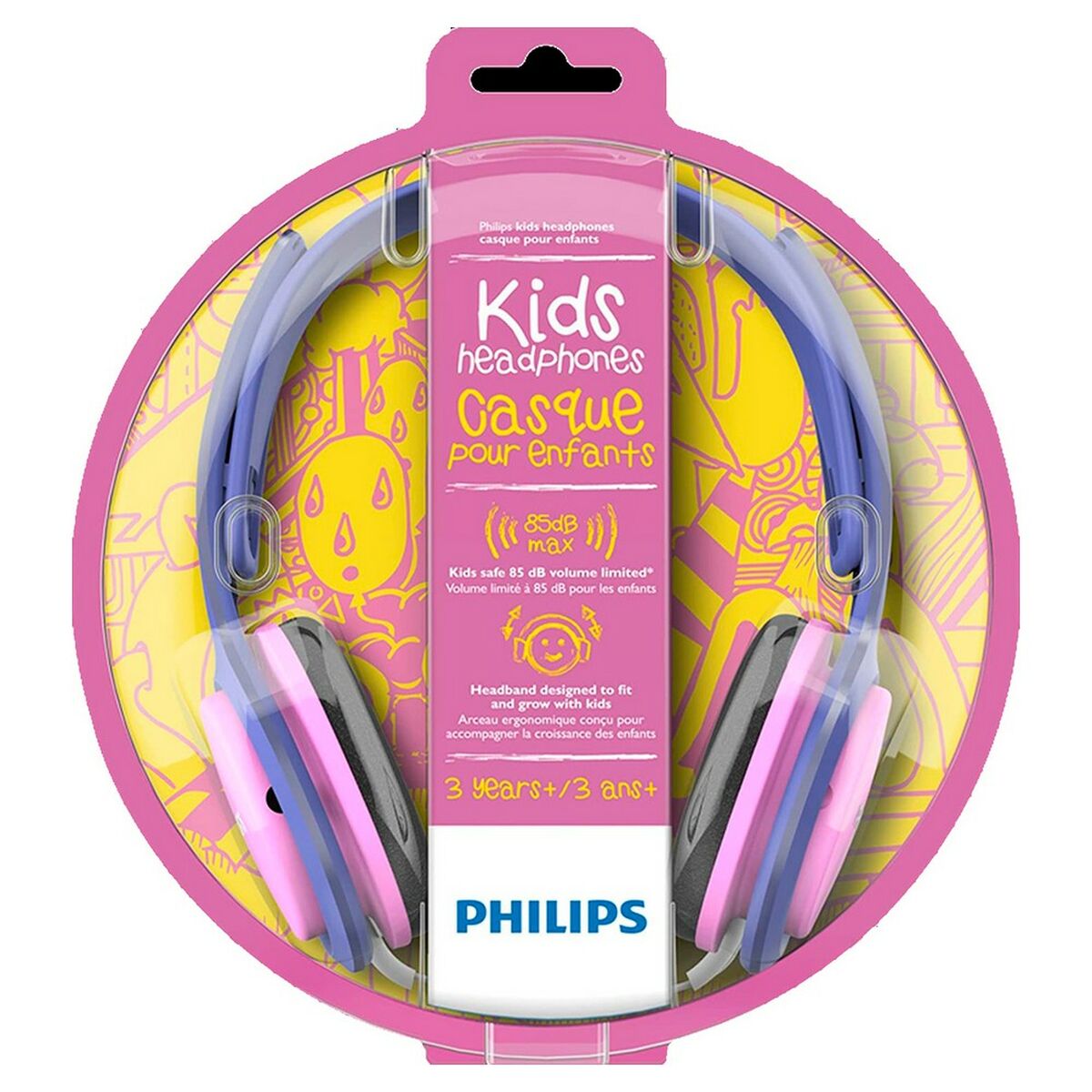 Cuffie Philips Rosa Per i bambini Con cavo
