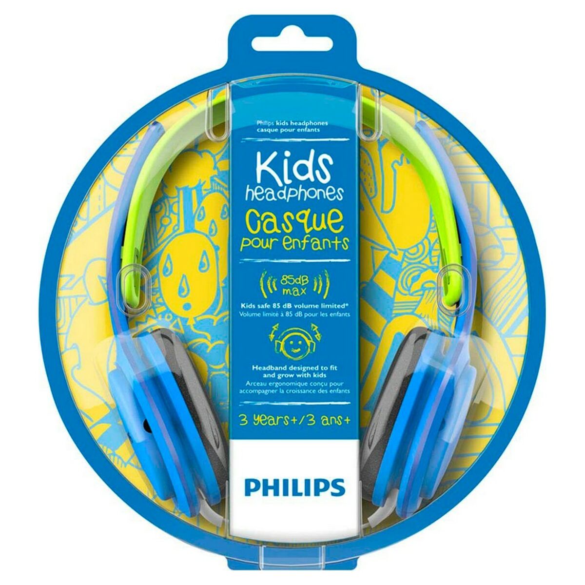 Cuffie Philips (3.5 mm) Azzurro Per i bambini Con cavo