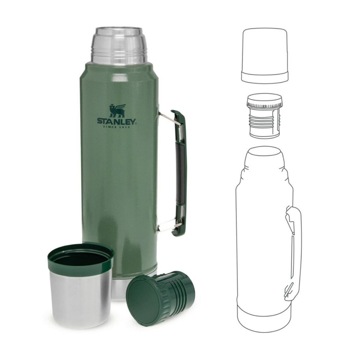 Thermos Stanley 10-08266-001 Verde Acciaio inossidabile 1 L