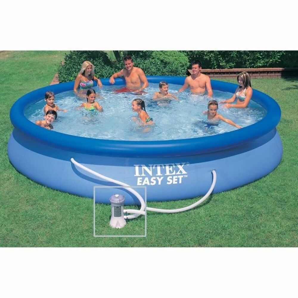 Piscina Gonfiabile Intex 28158NP Azzurro 457 x 84 cm