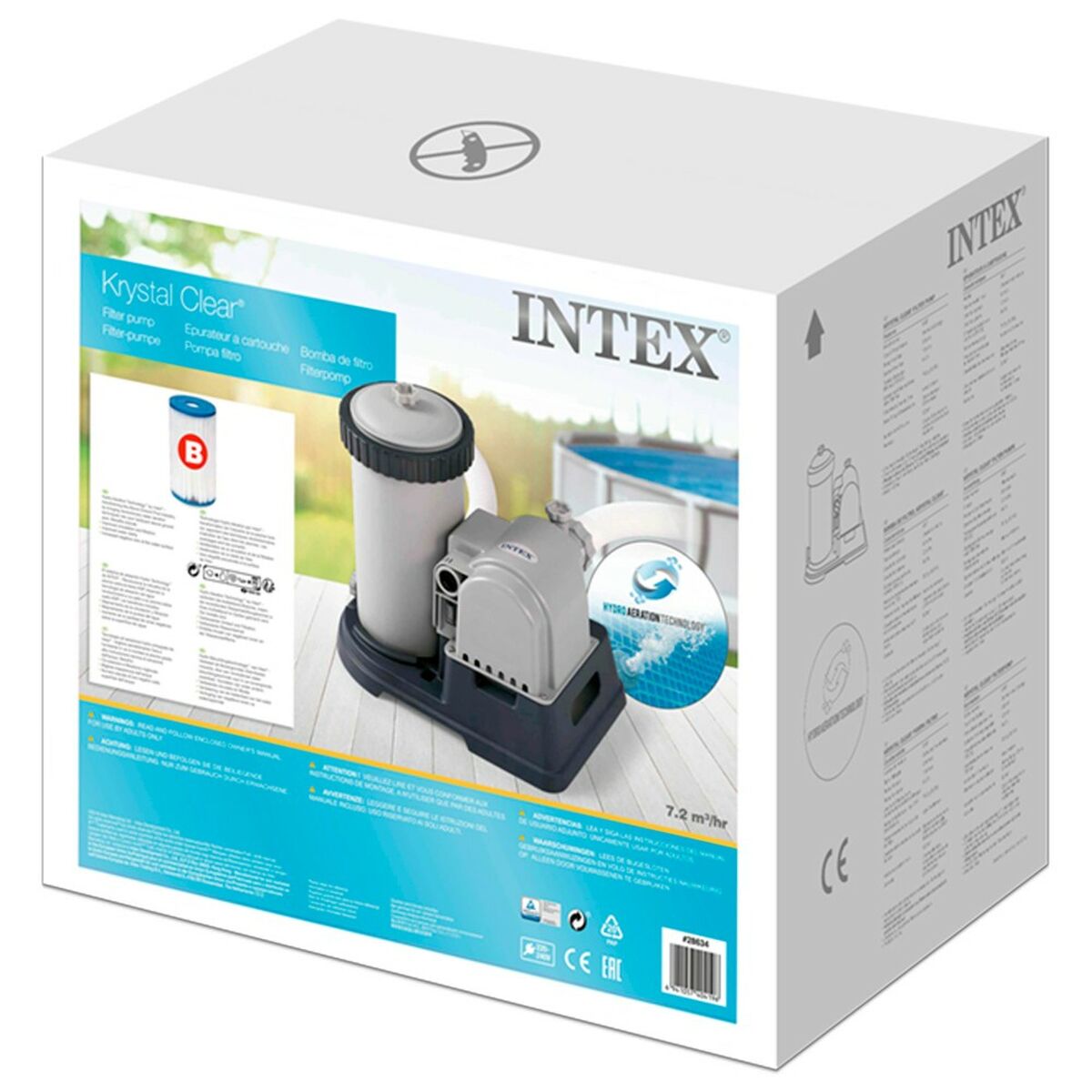 Impianto di depurazione per Piscina Intex 28634 9463 L/H 360 W