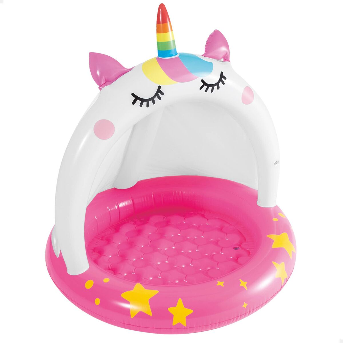 Piscina Gonfiabile per Bambini Intex Rosa Unicorno 102 x 102 cm