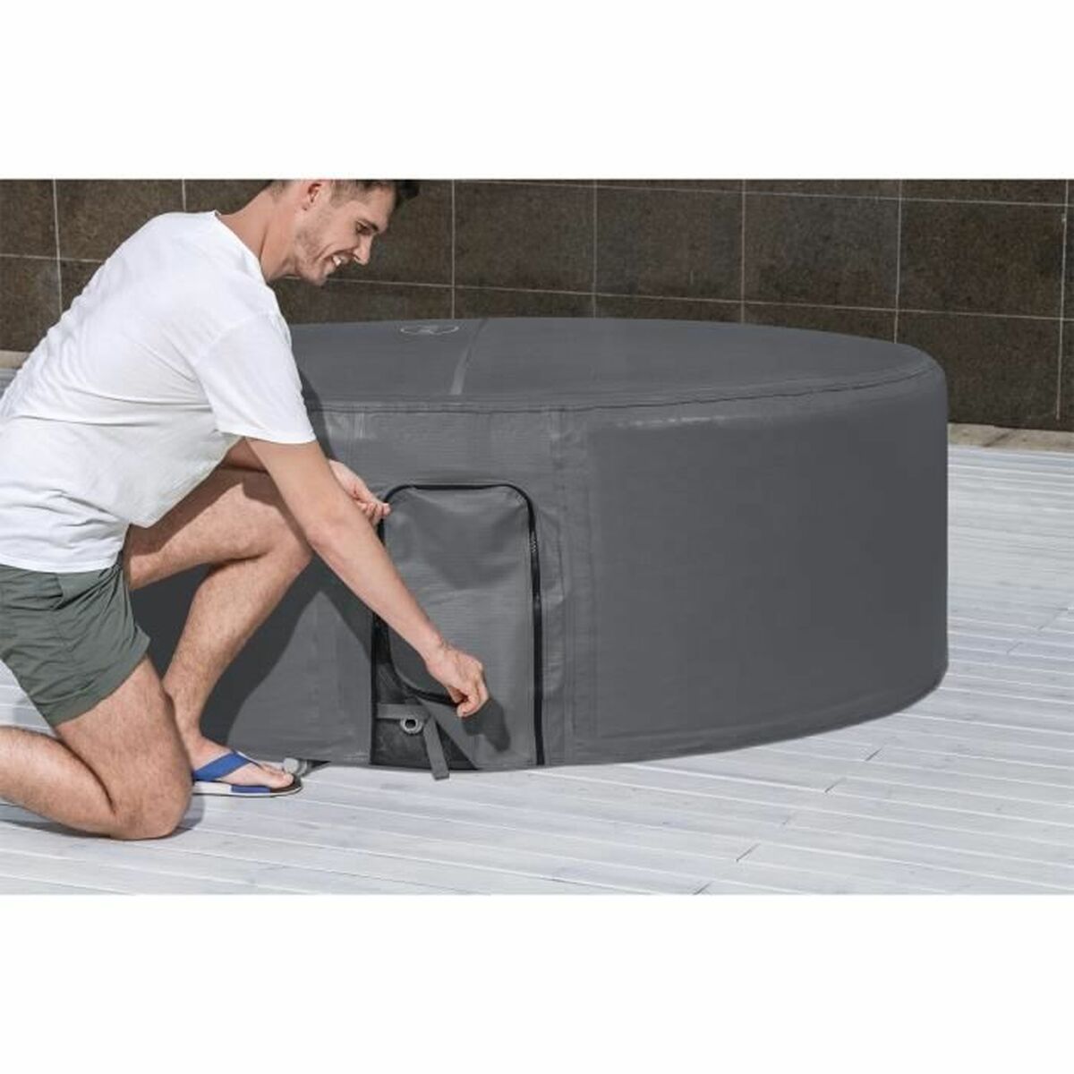 Copertura per piscina Bestway 60317 / 23 Grigio