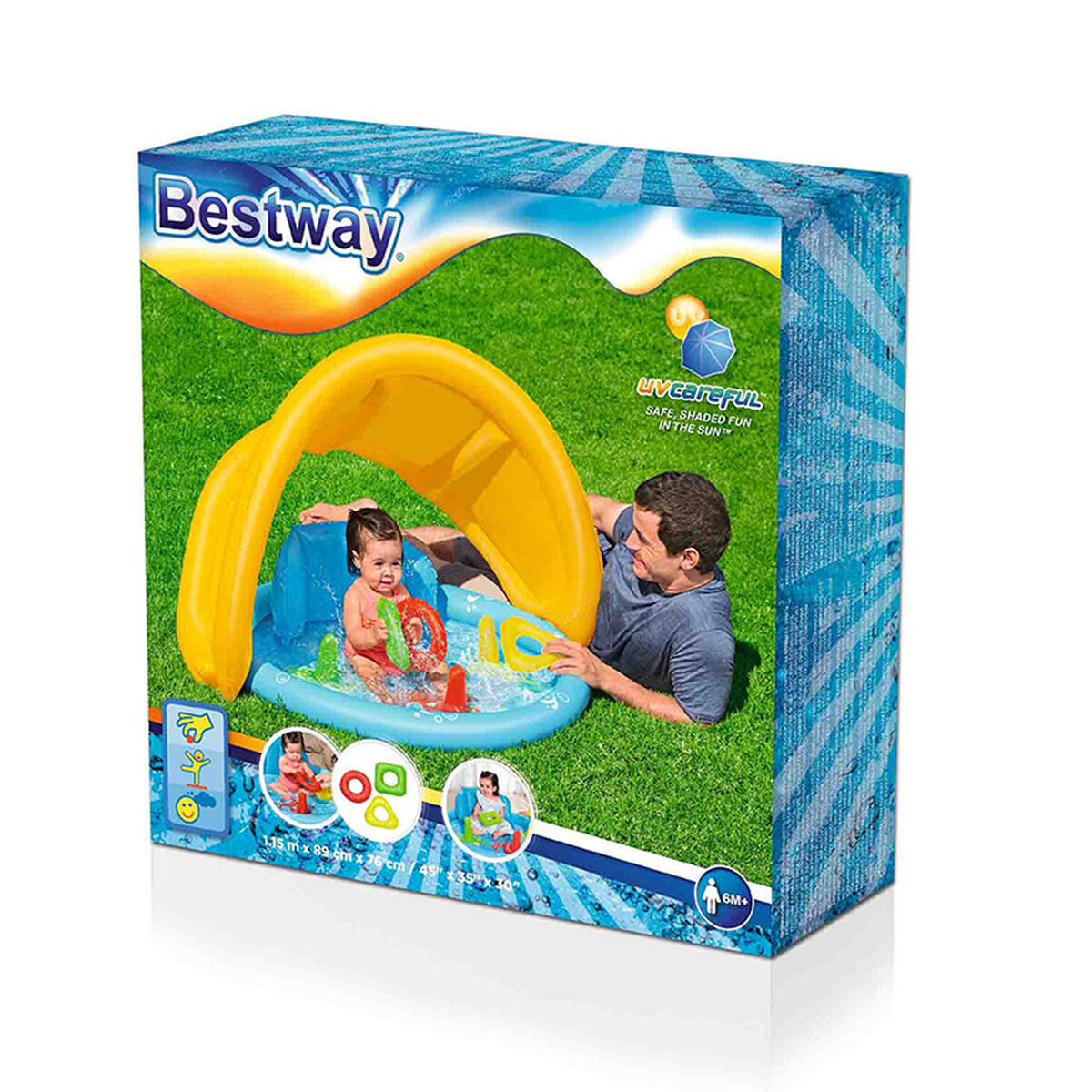 Piscina Gonfiabile per Bambini Bestway 115 x 89 x 76 cm