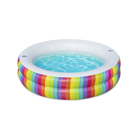 Piscina Gonfiabile per Bambini Bestway 206 x 206 x 51 cm Arcobaleno