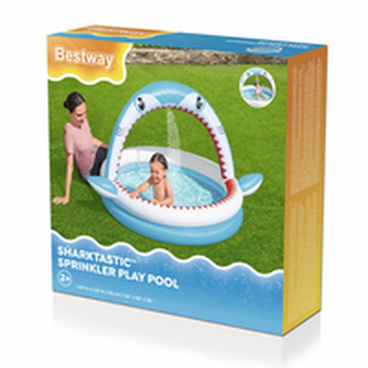 Piscina Gonfiabile per Bambini Bestway Squalo 163 x 127 x 92 cm