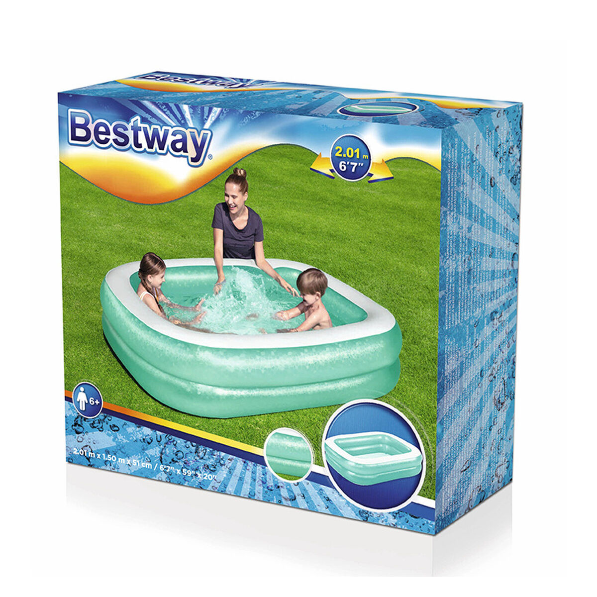 Piscina Gonfiabile per Bambini Bestway 201 x 150 x 51 cm