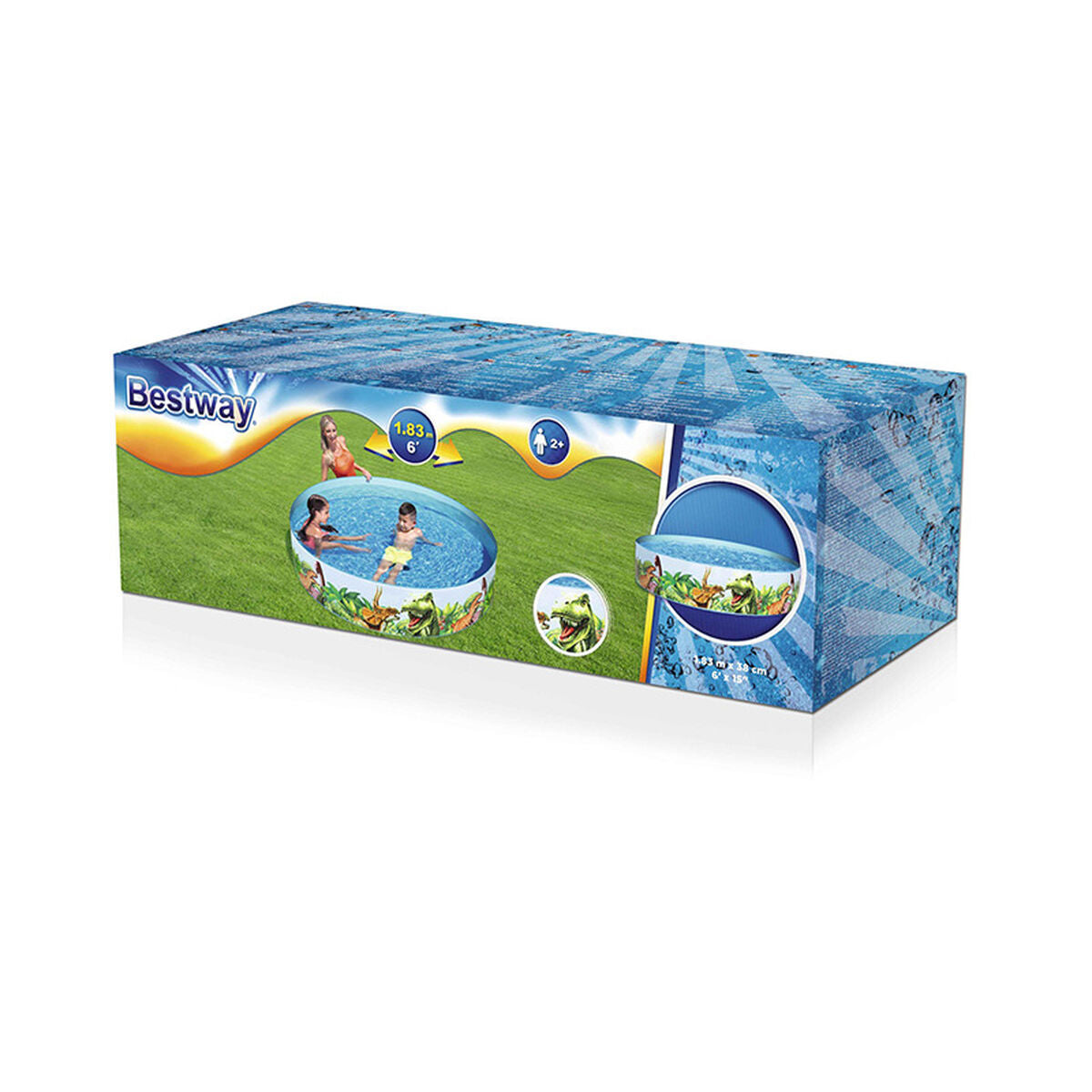 Piscina Gonfiabile per Bambini Bestway Dinosauri 183 x 38 cm