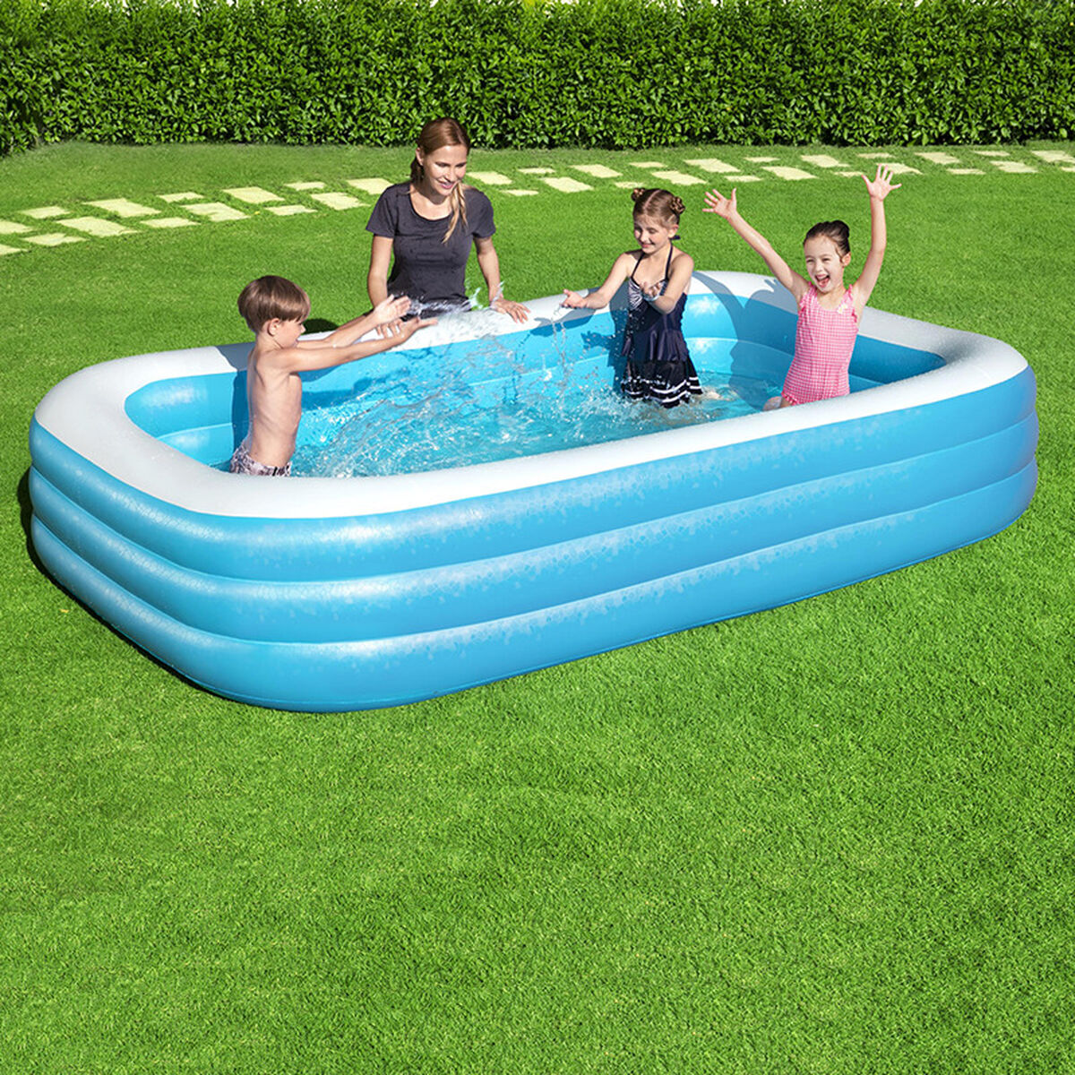 Piscina Gonfiabile per Bambini Bestway 305 x 183 x 56 cm Azzurro