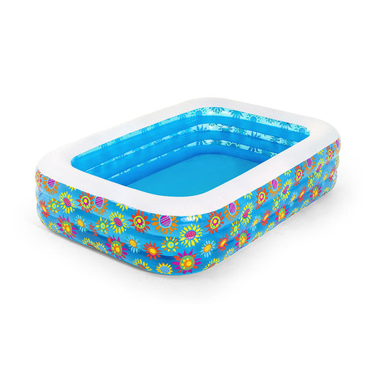 Piscina Gonfiabile per Bambini Bestway Floreale 229 x 152 x 56 cm Azzurro