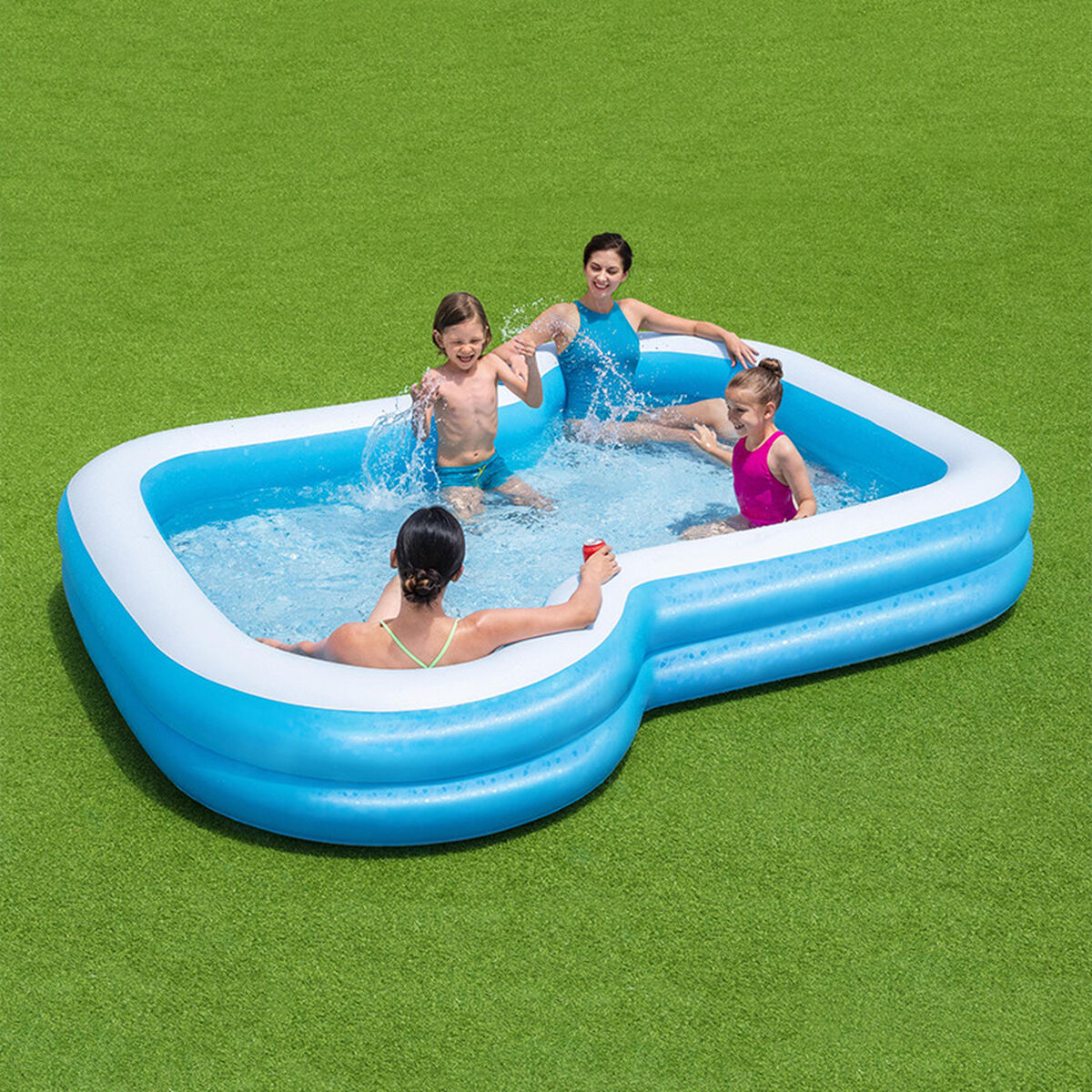 Piscina Gonfiabile per Bambini Bestway 305 x 274 x 46 cm Bianco