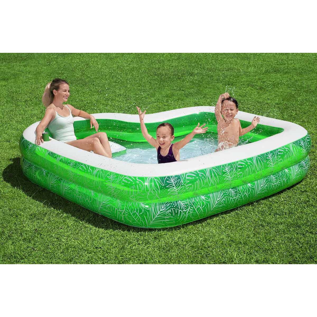 Piscina Gonfiabile per Bambini Bestway Verde 231 x 231 x 51 cm