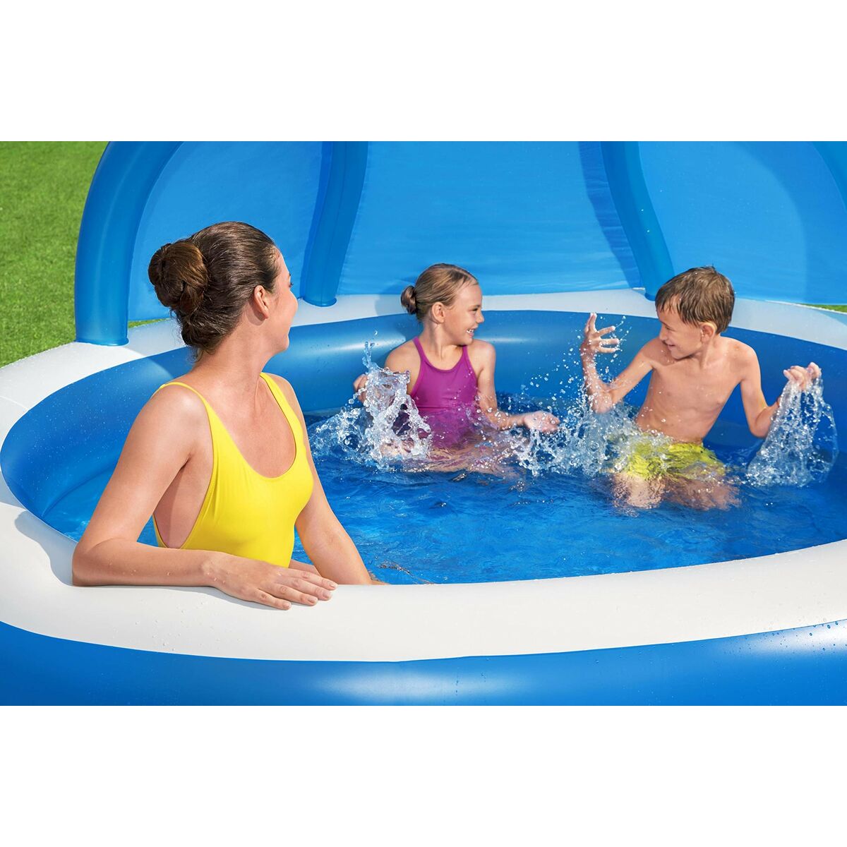 Piscina Gonfiabile per Bambini Bestway 241 x 241 x 140 cm Azzurro Bianco